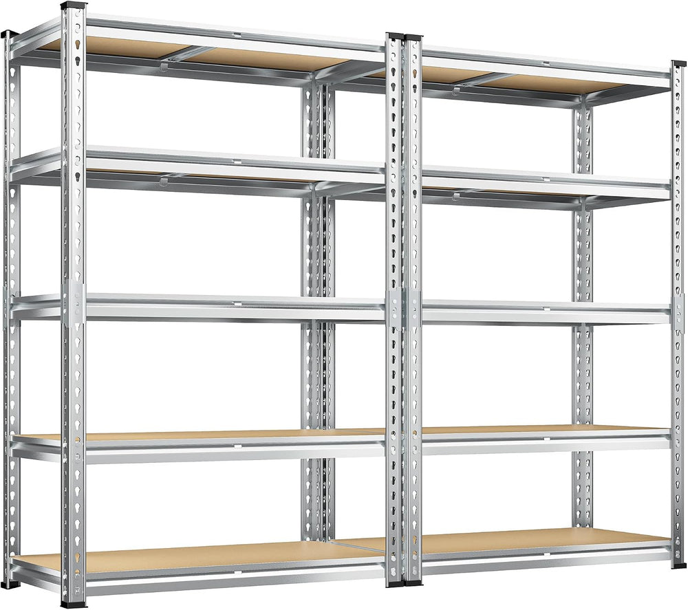 REIBII Garage Shelving, 5 Tier Storage Shelves Load 2020LBS, Adjustable Garag...