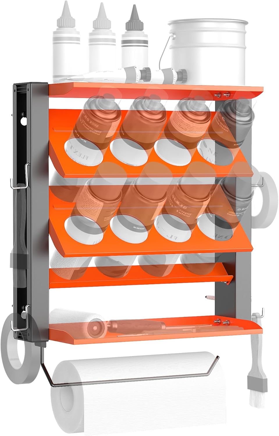 EVERHANGER Spray Can Holder, Lube Can Wall Mount Storage Rack