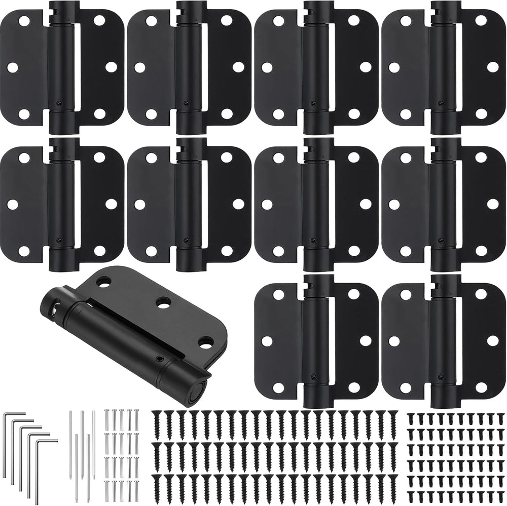Yaocom 10 Pcs Self Closing Door Hinge 3.5'' Spring Loaded Hinges