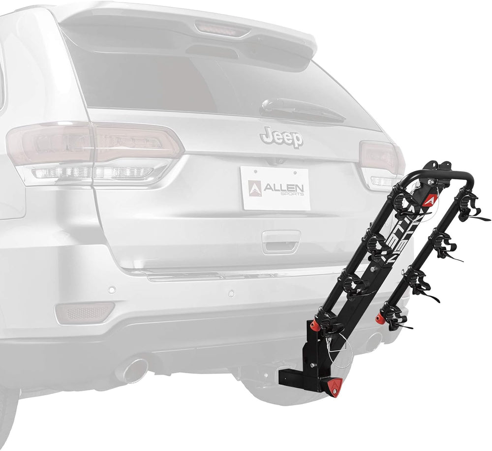 Allen Sports Deluxe Locking Quick Release 4-Bike Carrier for 2 Inch Hitch, Mo...
