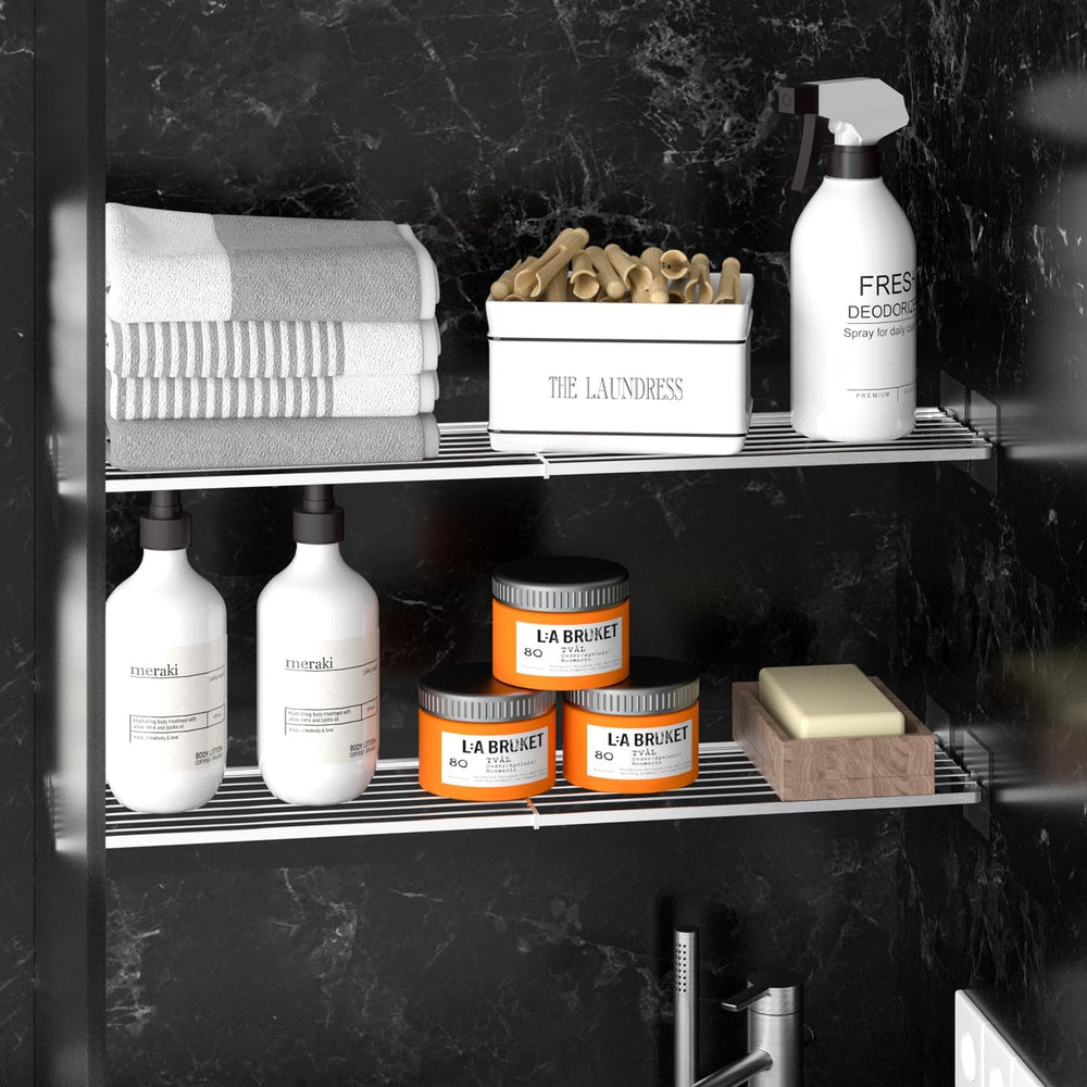 SANNO Tension Shelf Organizer for Closet, Adjustable 17-31" with Heavy-D...