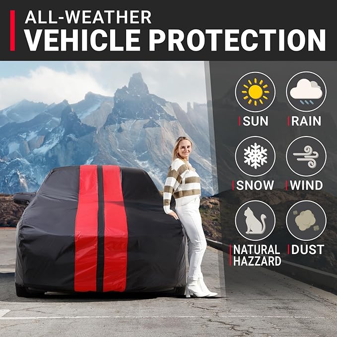 iCarCover Custom Car Cover for Chevy Beretta Waterproof All Weather Rain Snow