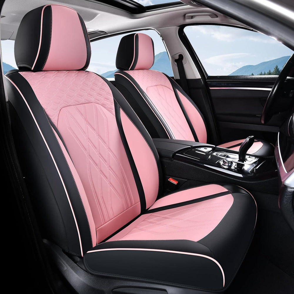 FLORICH Automotive Seat Covers Leather Pink Seat Covers for Cars Front Seats ...