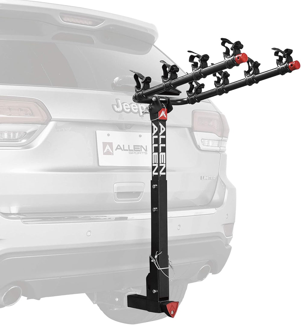 Allen Sports Deluxe Locking Quick Release 4-Bike Carrier for 2 Inch Hitch, Mo...