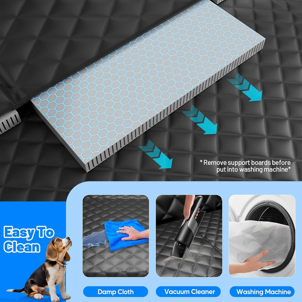 Dog Car Seat Cover for Back Seat, Hard Bottom Hammock Hold 400lbs For Cars