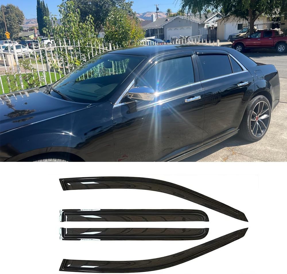 Sunproof Waterproof Side Window Wind Deflector, Window Visor fit (4PCS)