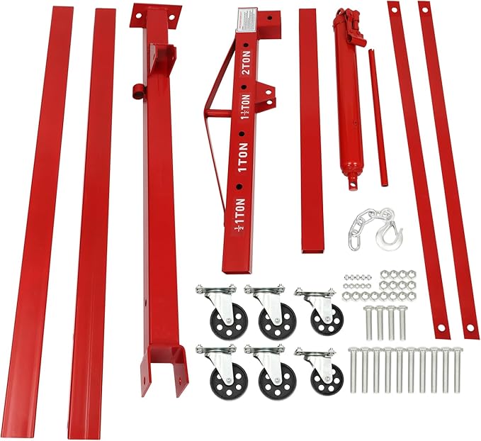 Engine Lift Crane 2 Ton Engine Hoist Heavy Duty Garage Hydraulic Lift Foldable