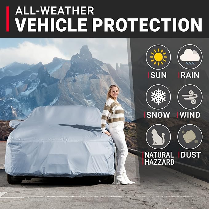 iCarCover Premium Car Cover for 1998-2002 Chevy Prizm Heavy Duty Waterproof All