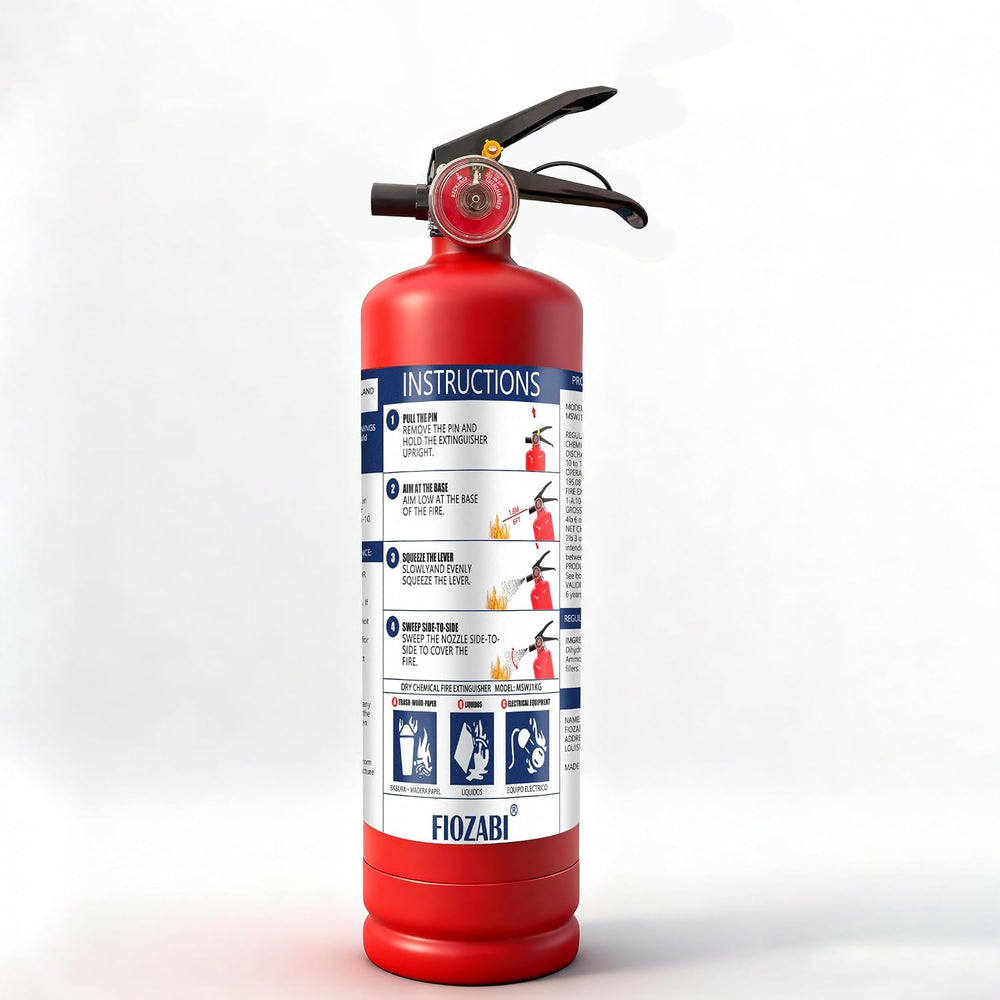 ABC Fire Extinguisher for Home & Vehicle - 2.5 lb 1-A:10-B:C Rated, Dry C...