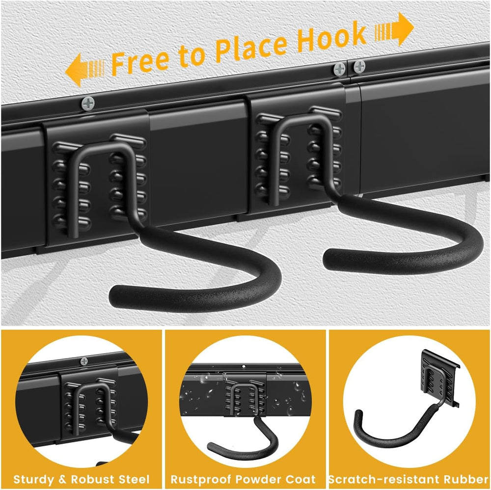 Housolution Bike Storage Rack 64Inch for 6 Bikes + 5 Helmets, Up to 500lbs