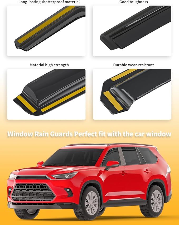 in-Channel Window Rain Guards Fit