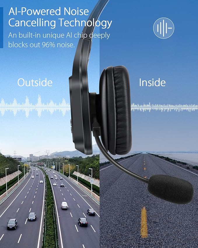 HomeSpot JM100 Trucker Bluetooth Headset
