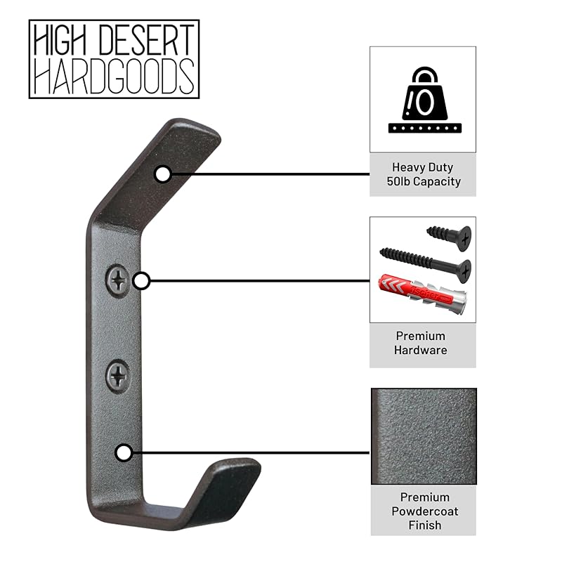 Wall Hooks Single Hook 4-Pack
