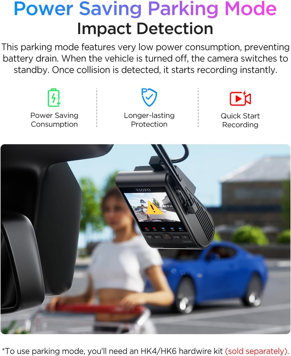 VIOFO A329S 4K+2K+2K Dash Cam Front Cabin and Rear, STARVIS 2 HDR, Wi-Fi 6