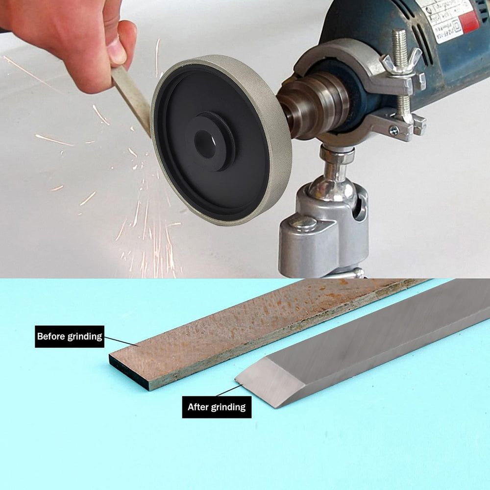 6 Inch Diamond Lapidary Grinding Wheel 80 Grit, 1 Inch Arbor Hole
