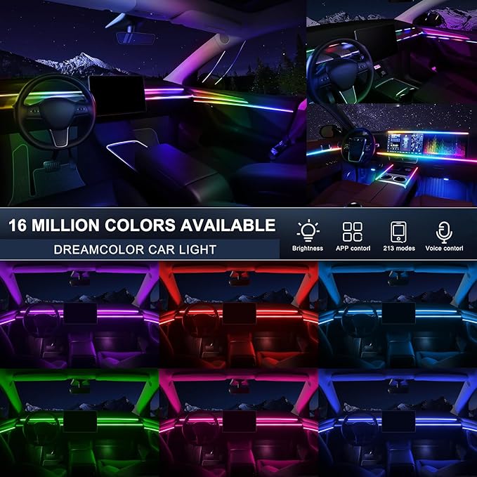 Acrylic Interior Car LED Strip Light