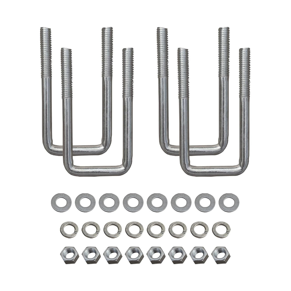A.A Square U Bolts with Hardware for Boat Trailer, Electro-Galvanized Steel, ...