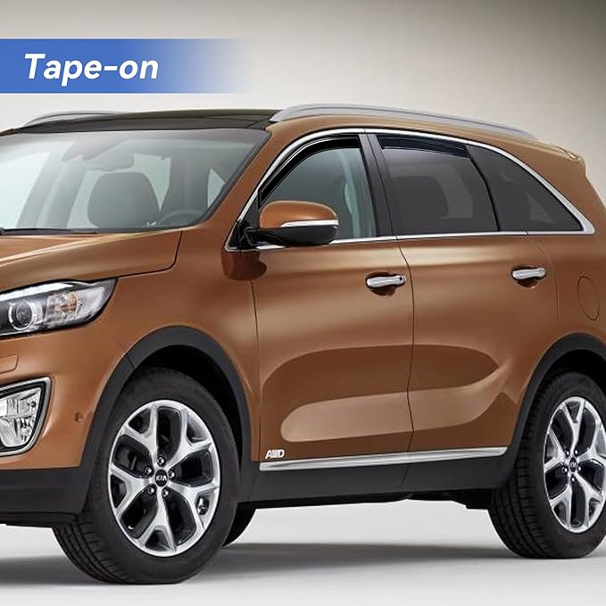 Window Visors Rain Guards for 2011 2012 2013 2014 2015 Kia Sorento, Out-Channel
