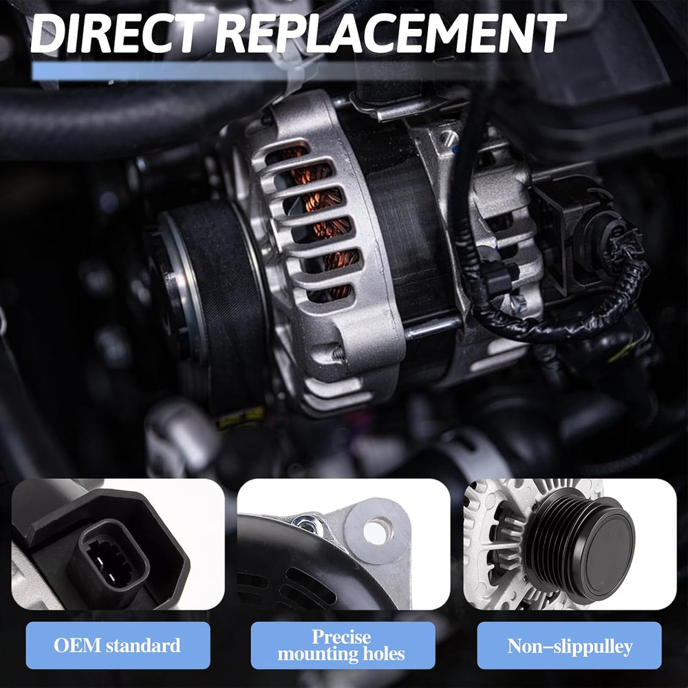 Alternator 12V 170A 6-Groove Pulley Clockwise Replace 13552642
