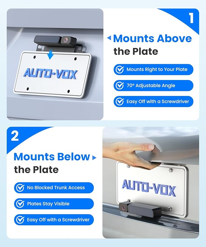 AUTO-VOX Solar Wireless Backup Camera