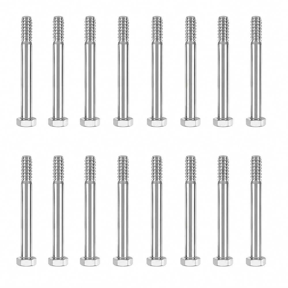 HKlanyue100-Pack Shopping Cart Wheel Axle Bolts, 5/16"-18 x 2.16 Partial...
