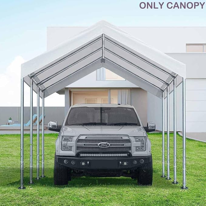10'x20' Upgraded Carport Replacement Top Canopy Cover
