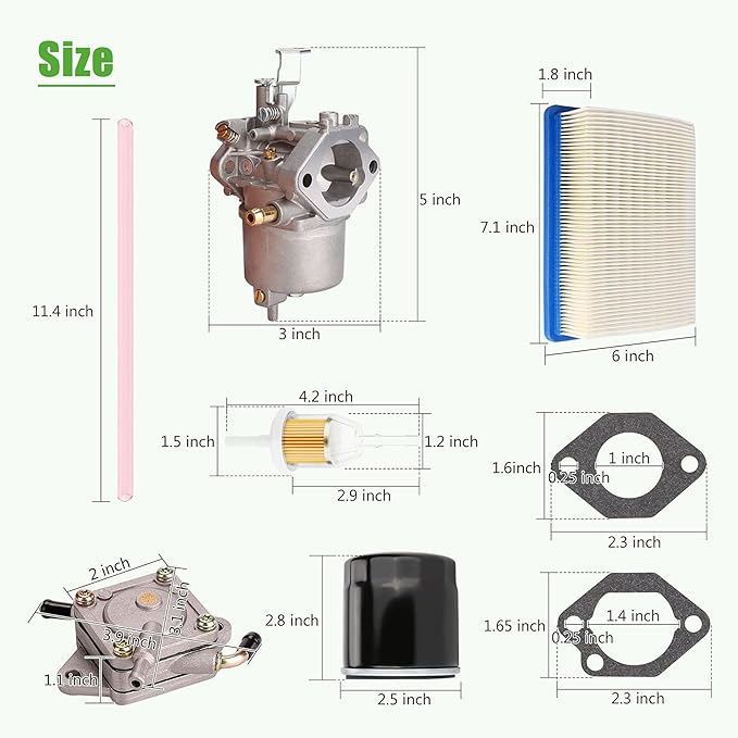 10L0L Golf Cart Carburetor Fuel Pump and Tune Up Kit