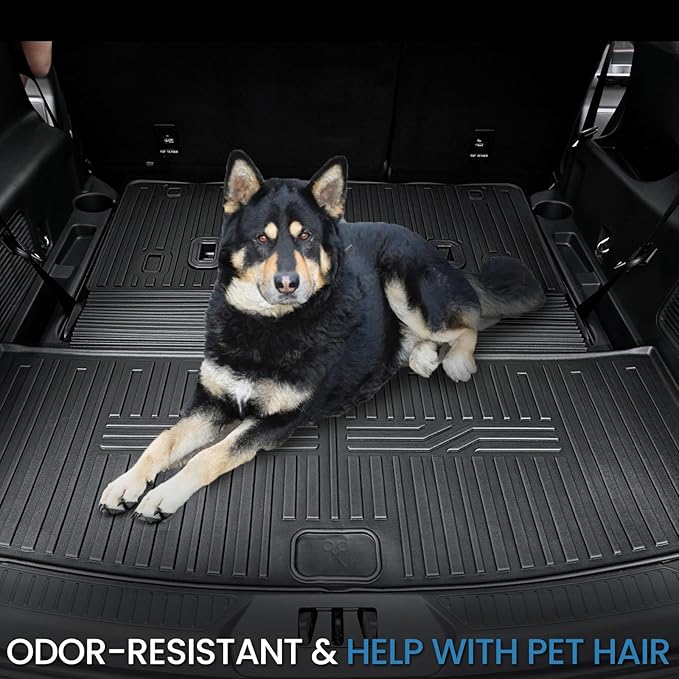 Cargo Mat with Backrest Mats for 2020-2024 2025 Ford Explorer Car Mat