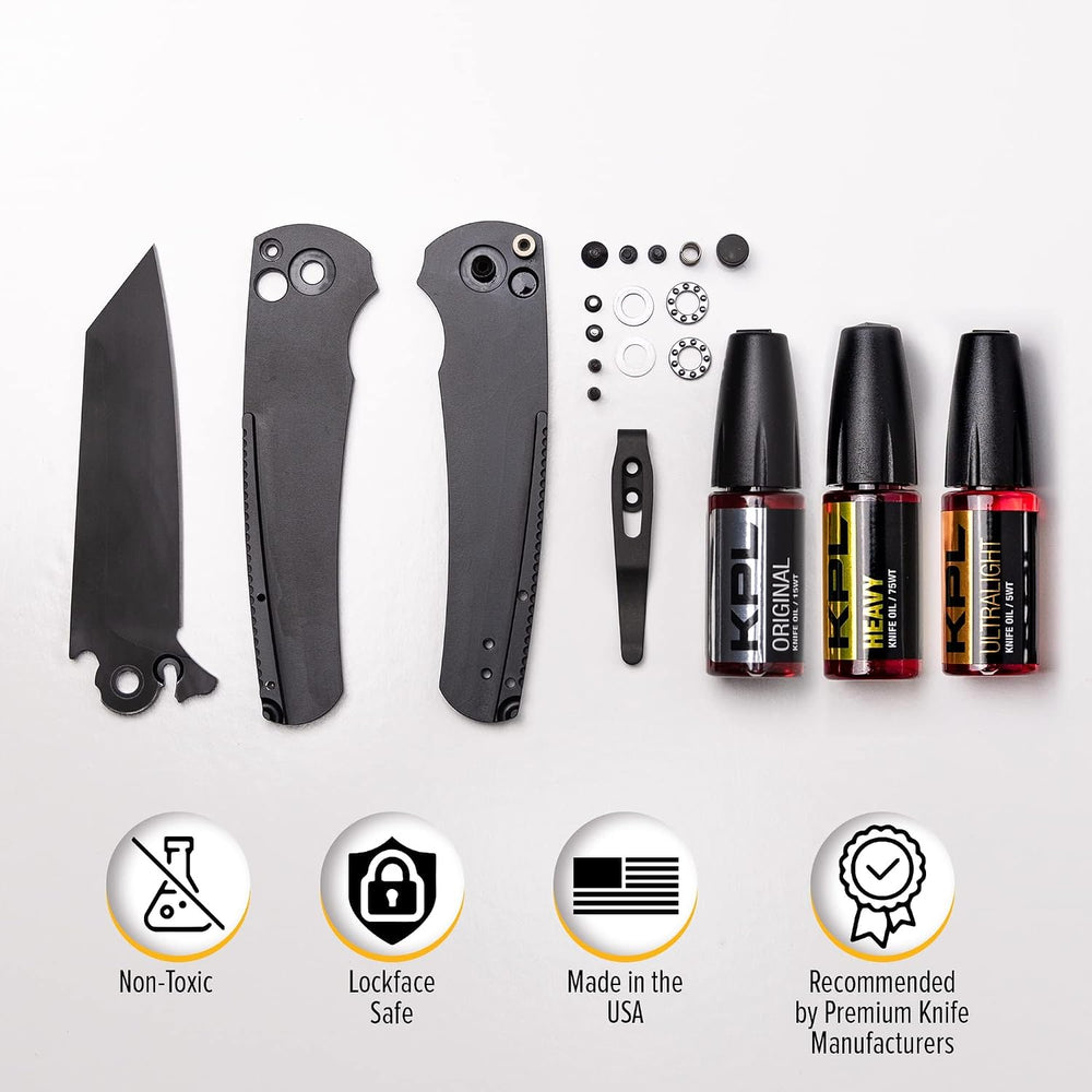 Knife Pivot Lube – Combo Pack (Original, Heavy, Ultralight) – Knife Oil for B...