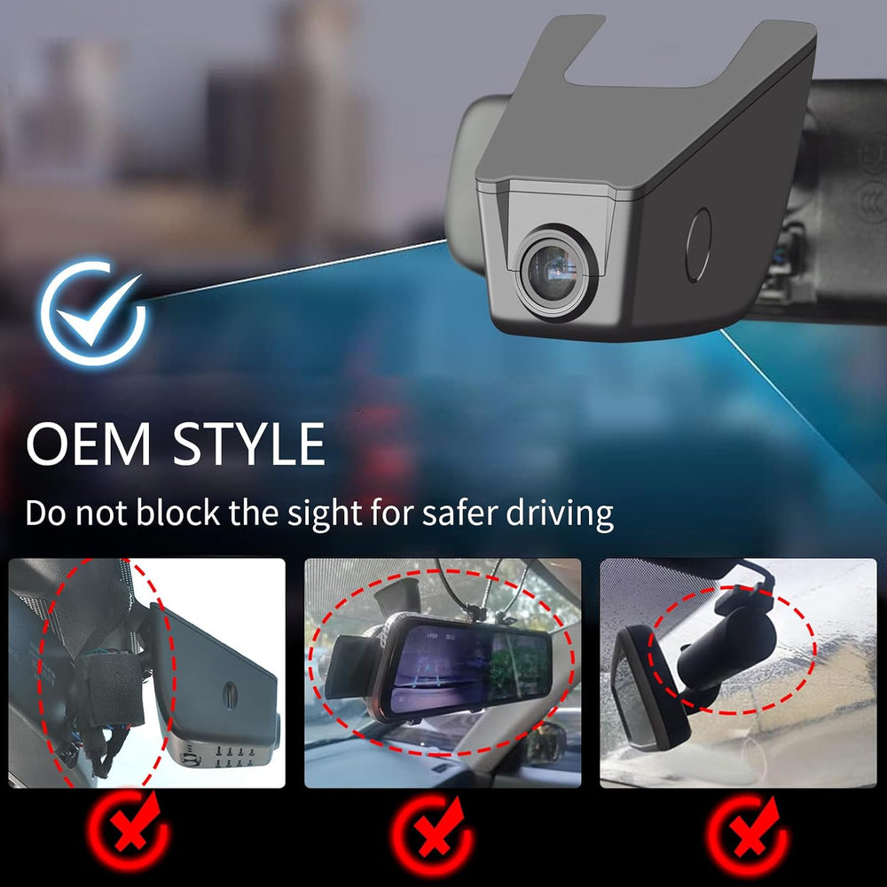 Front 4K & Rear 1080P Dash Cam for Subaru Forester 2016-2024 (Model A)