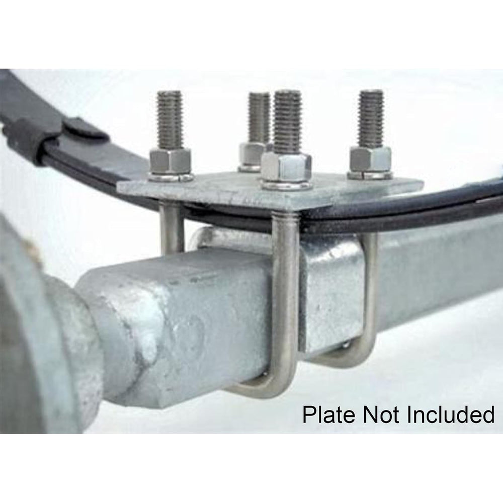 A.A Square U Bolts with Hardware for Boat Trailer, Electro-Galvanized Steel, ...