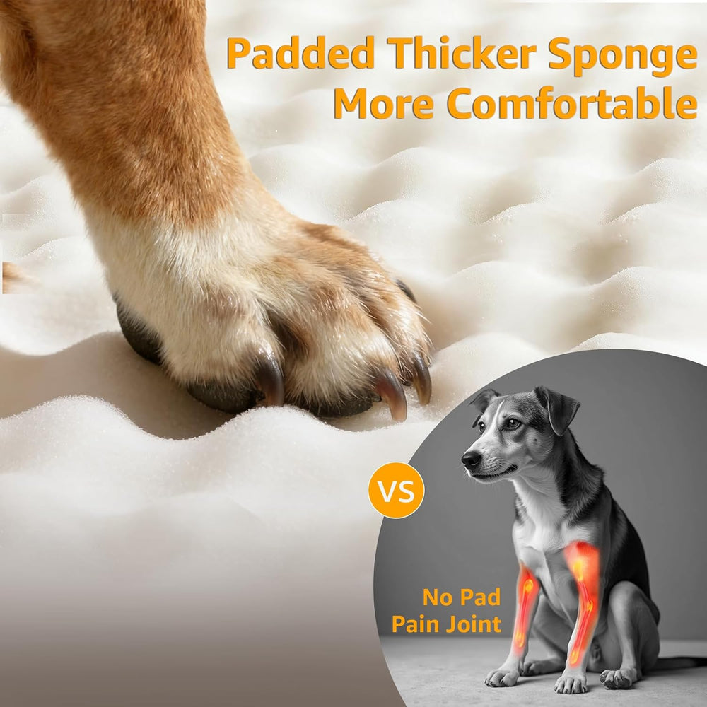PETICON Large Dog Car Seat, Back Seat Extender for Dogs with Hard Bottom