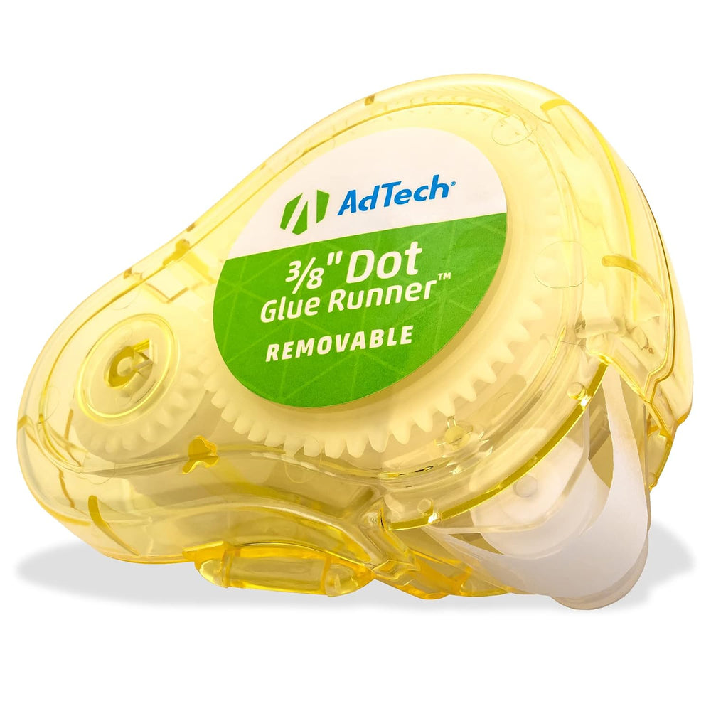 AdTech Removable Adhesive Dots Glue Runner, Clear .375" - 3 Count (Pack ...