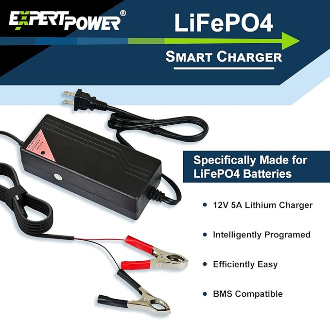 ExpertPower 12.8V 5A Smart Charger