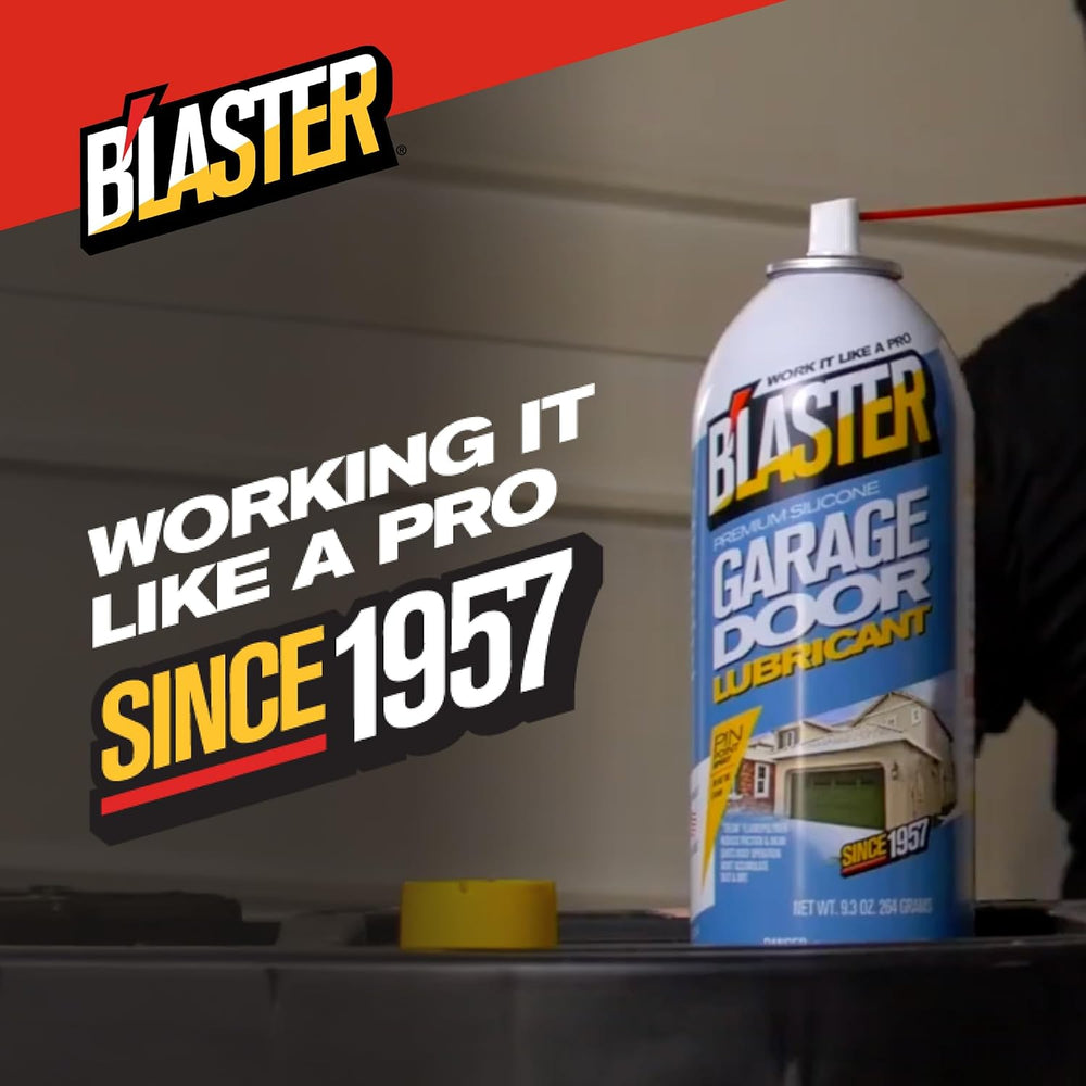 B’Laster Garage Door Lubricant Spray – Premium Silicone Garage Door Lube – Re...