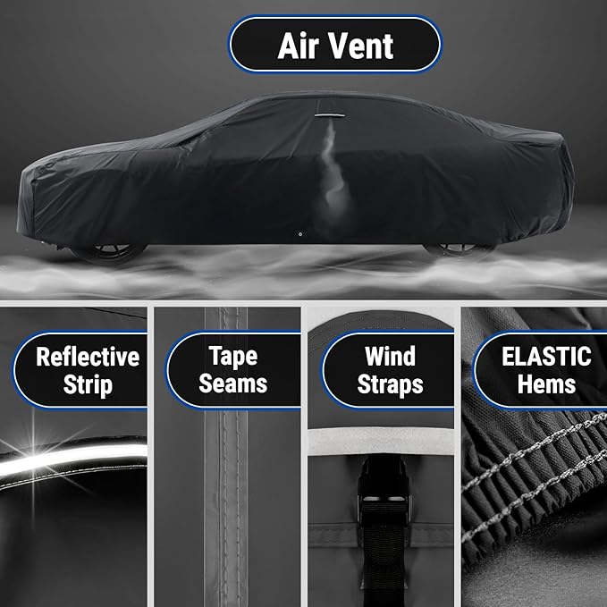 iCarCover Custom Car Cover for Chevy Caprice Wagon Waterproof All Weather Rain