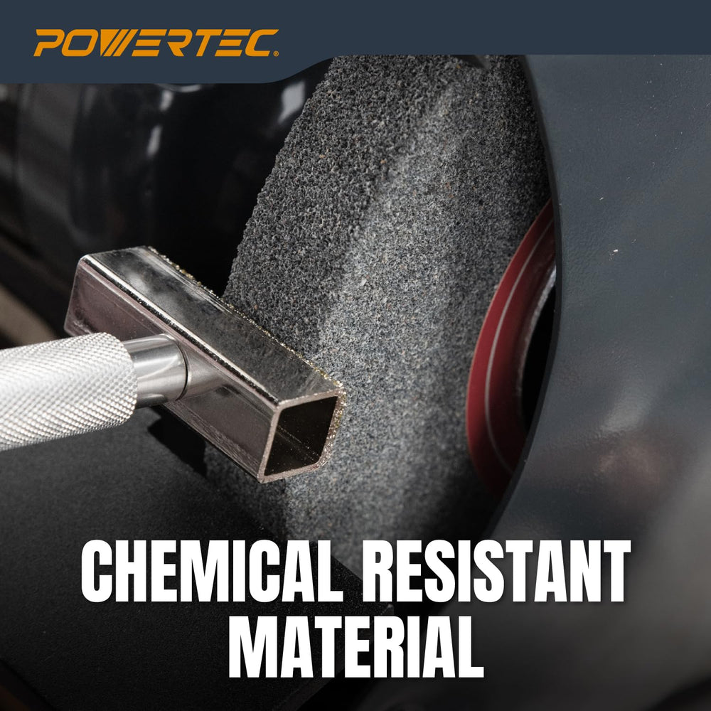 POWERTEC Bench Grinder Wheel 6 Inch, 36 & 100 Grit, Aluminum Oxide Grindi...