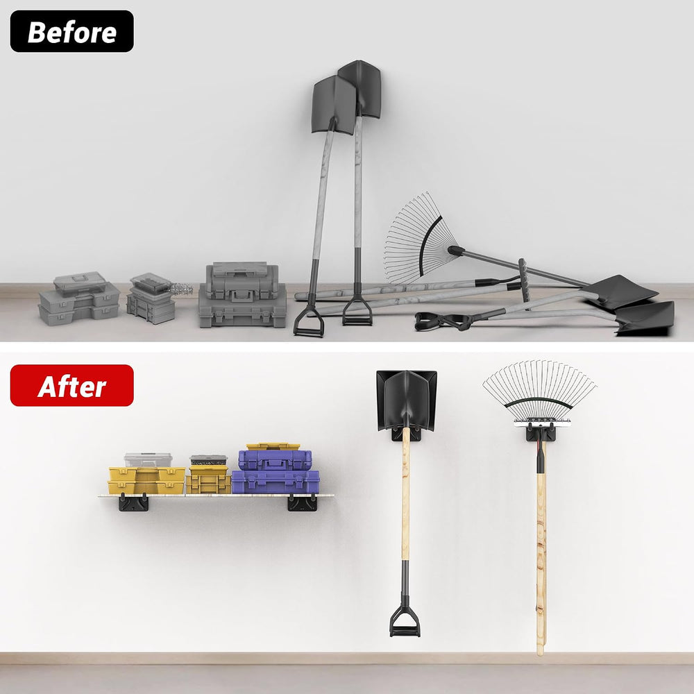 Garage Storage Hooks, Heavy Duty Steel Tool Organizer