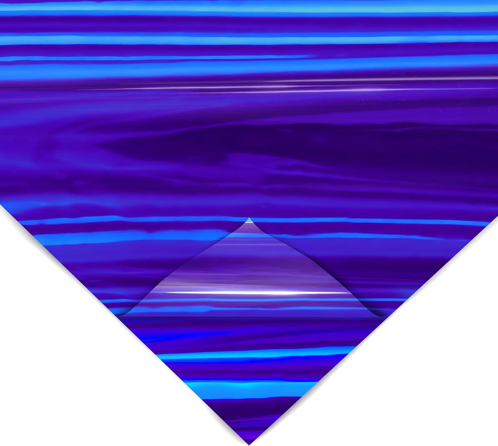 VViViD Holographic Chrome Blue Vinyl Wrap DIY Air-Release Adhesive Film 50ft ...