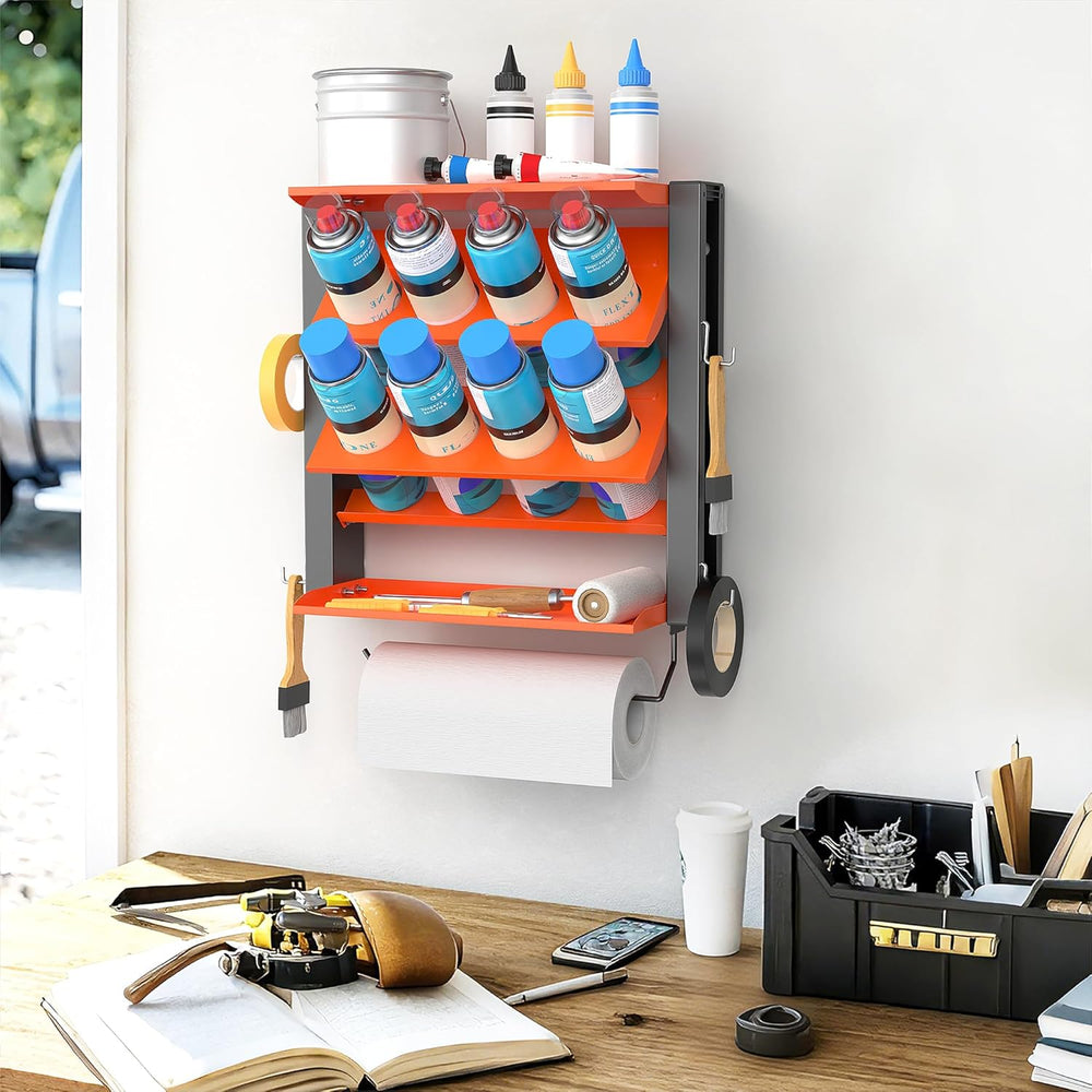 EVERHANGER Spray Can Holder, Lube Can Wall Mount Storage Rack
