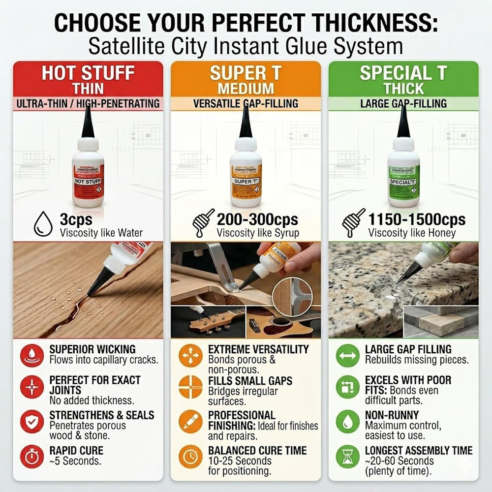 Hot Stuff Special T Thick Instant CA Glue, 2oz HST-4T (Pack of 2)