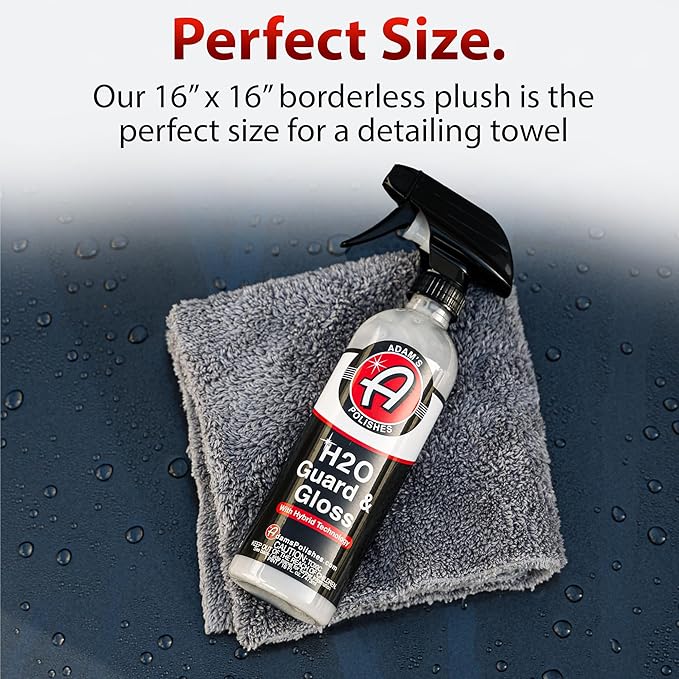 Adam's Borderless Grey Microfiber Towel (6pk)