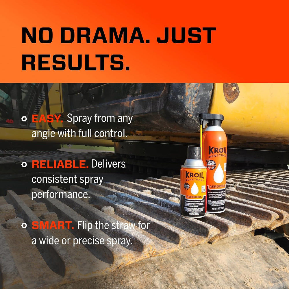 Kroil Original Penetrating Oil with SprayTech 360° Nozzle & Straw (Aeroso...