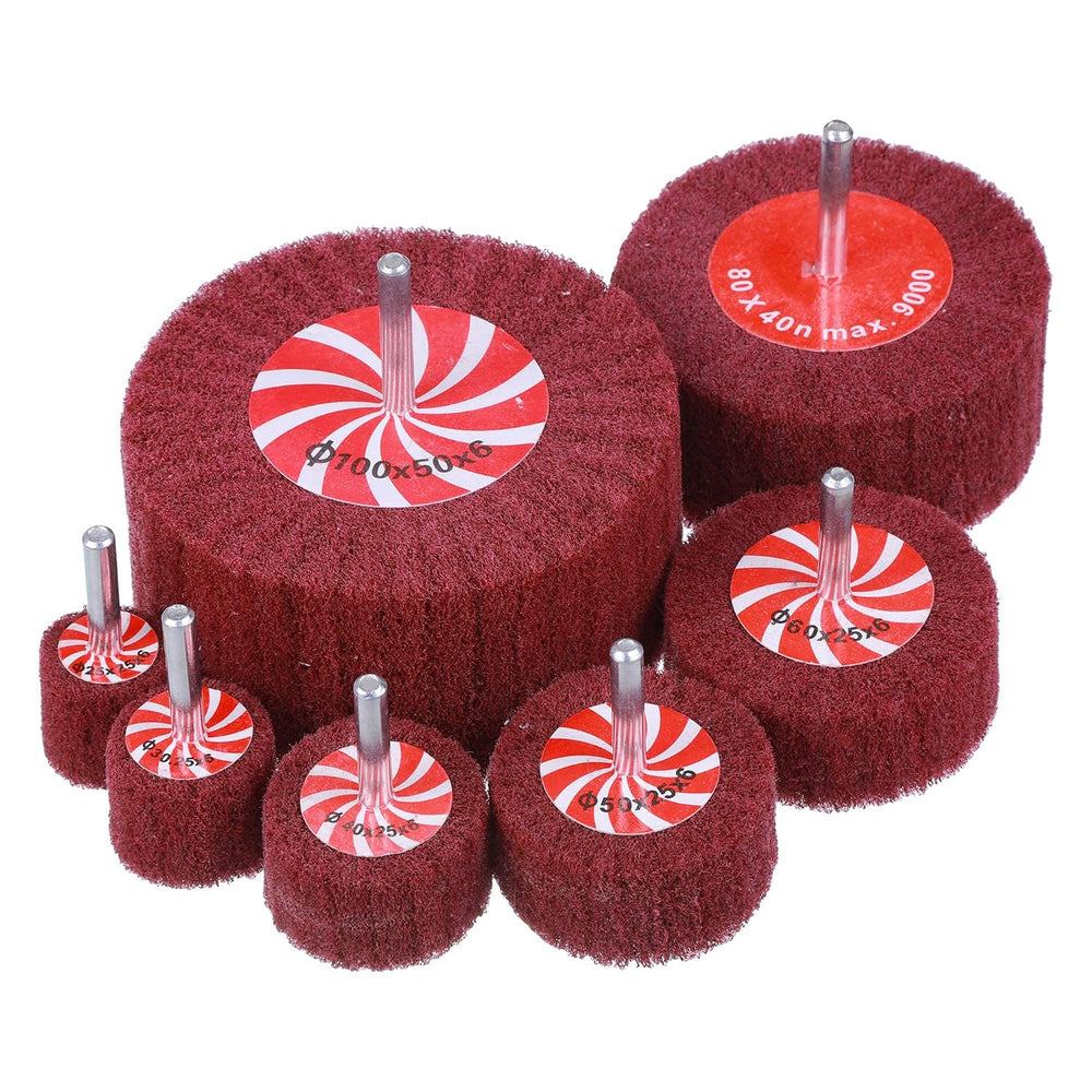 Rocaris 14 Pack Rocaris Buffing Flap Wheels - 7 Size Flap Disk