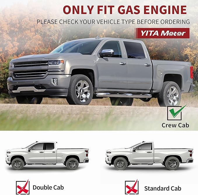 YITAMOTOR 6 inches Running Boards Compatible
