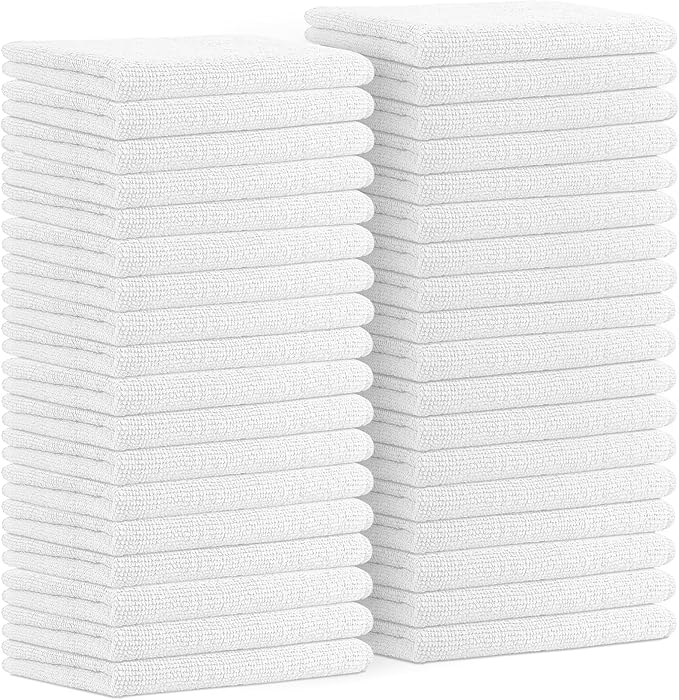 Avalon Towels Microfiber Cleaning Cloths Size 16" x 16", Highly Abs...
