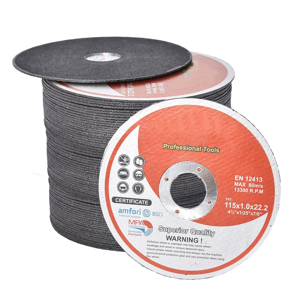 WFLNHB 100 Pack 4-1/2 Inch Cut Off Wheels for Metal and Stainless Steel Cutti...
