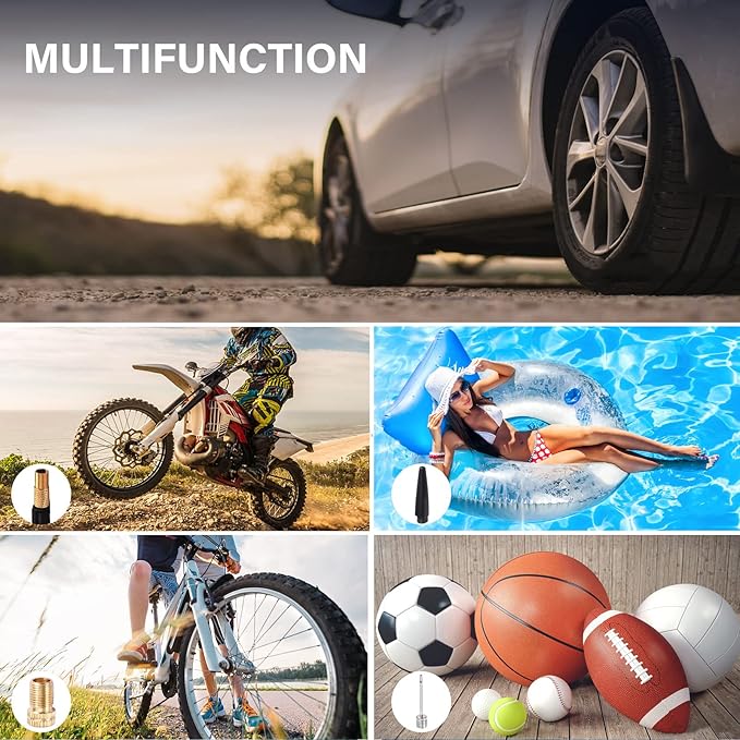 GSPSCN Digital Tire Inflator, Portable Toolbox 12V Air Compressor Pump Heavy