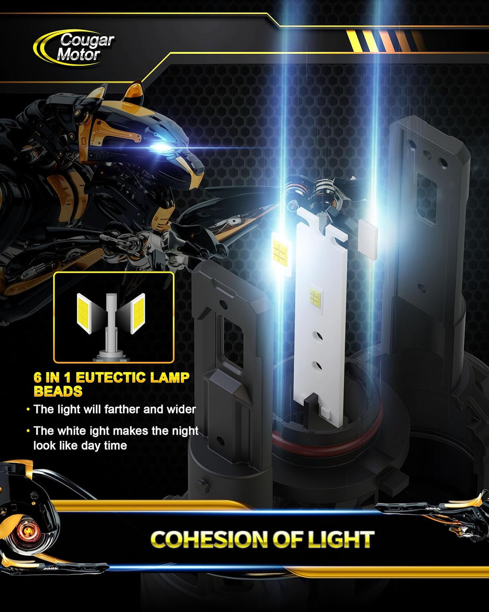 Cougar Motor Fog Light Bulbs, Powersports Bulbs only