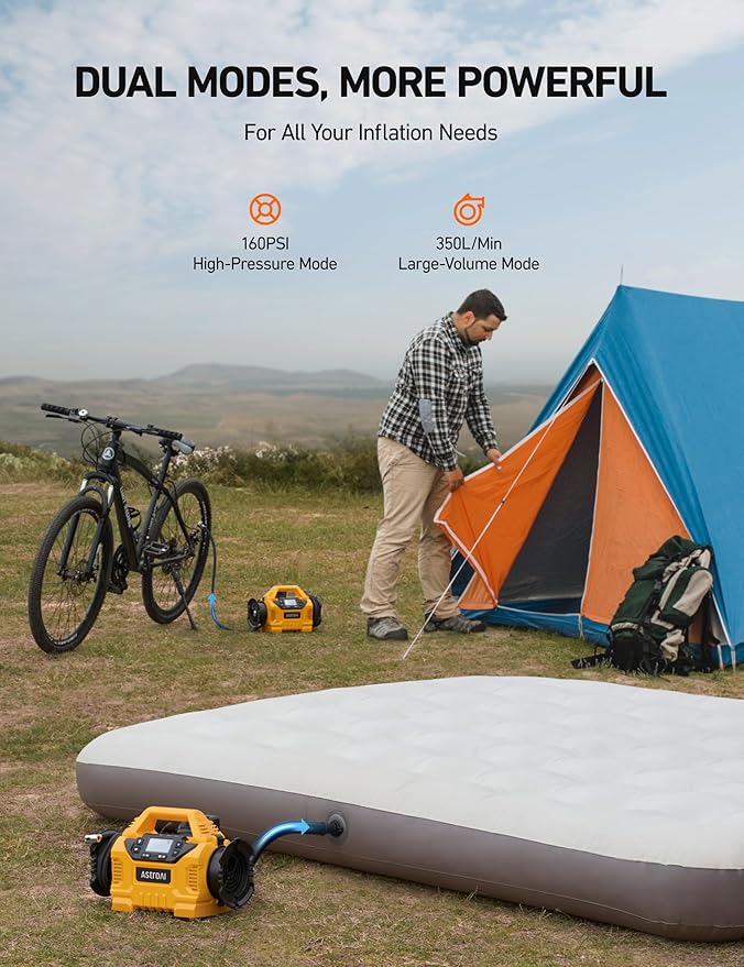 AstroAI Cordless Tire Inflator Portable Air Compressor